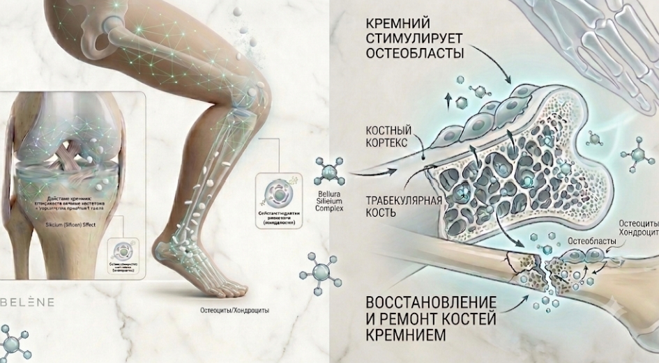 Восстановление и ремонт костей кремнием — стимуляция остеобластов